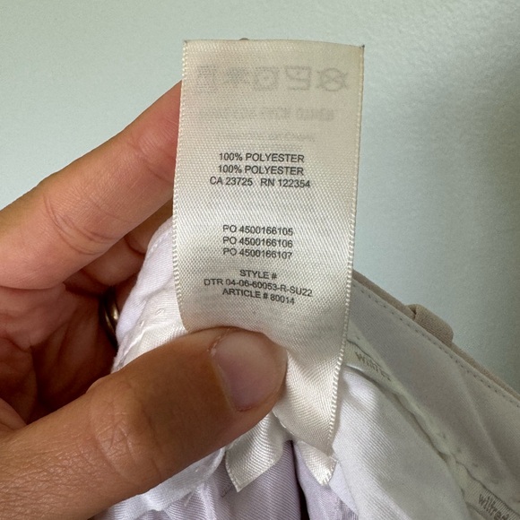 Aritzia Wilfred Pant High-Waist Wide Leg Japanese Crepe Trousers Size 4 Lilac - Picture 11 of 15